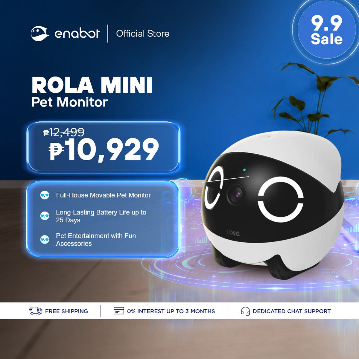 Enabot ROLA Mini Pet Monitor