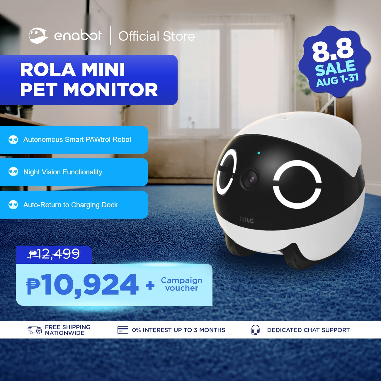 Enabot ROLA Mini Pet Monitor